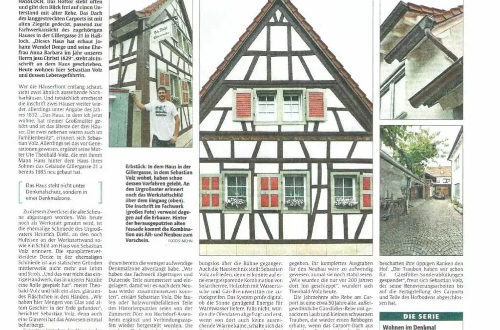 Sieht aus wie alt – Neubau hinter historischer Fachwerk-Fassade